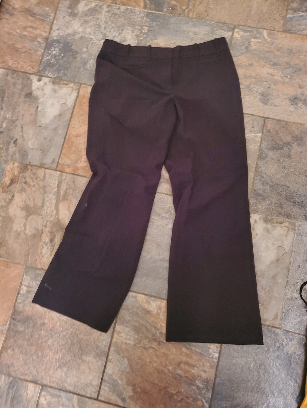LOFT Black Boot-Cut Dress Pants Size 10P Preowned